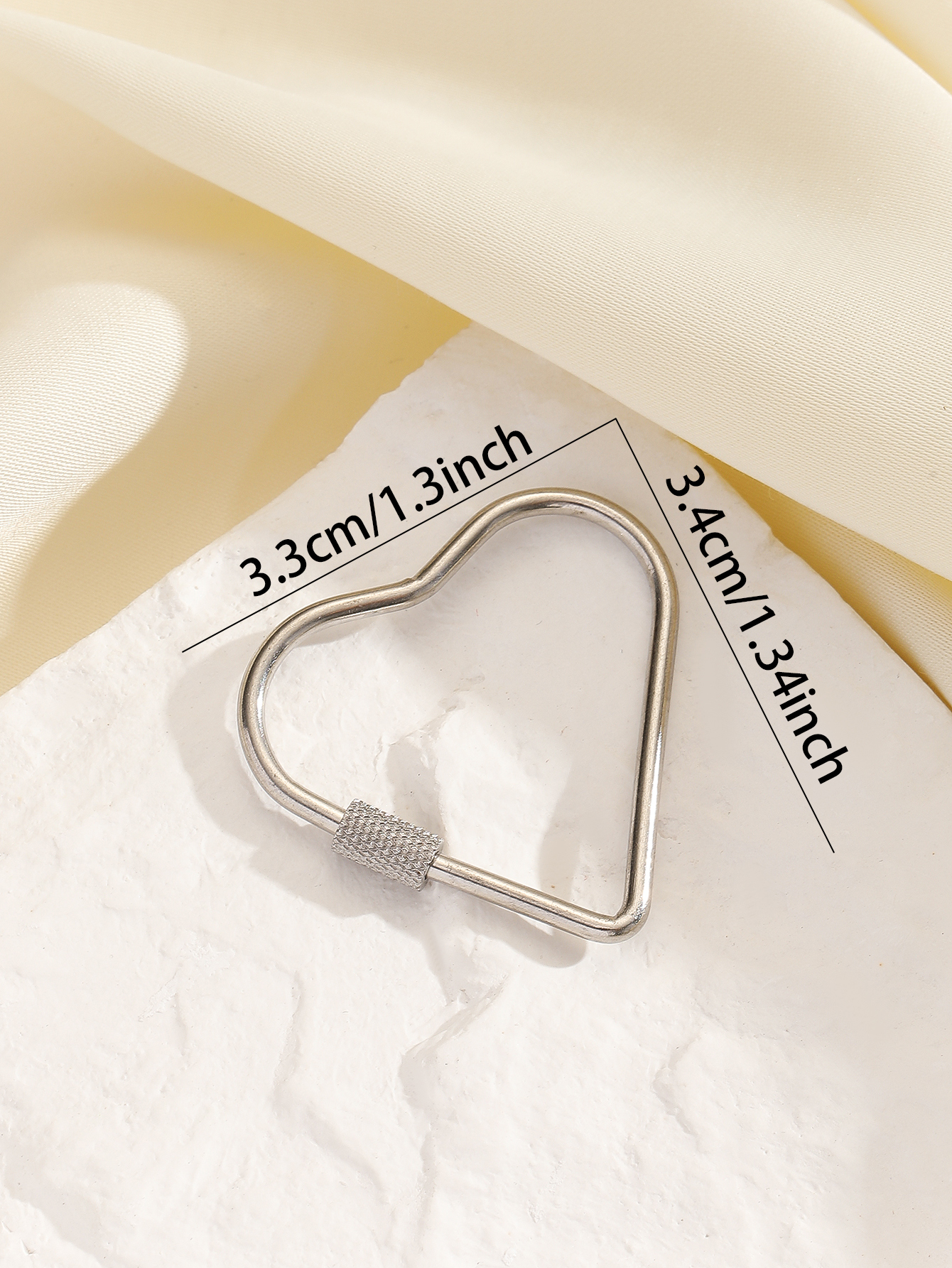 Connection ring, stainless steel screw buckle, track buckle, key buckle, dog chain, quick connection ring, outdoor buckle, exquisite and simple metal key ring, hardware accessories, Zhu Dan buckle details Picture