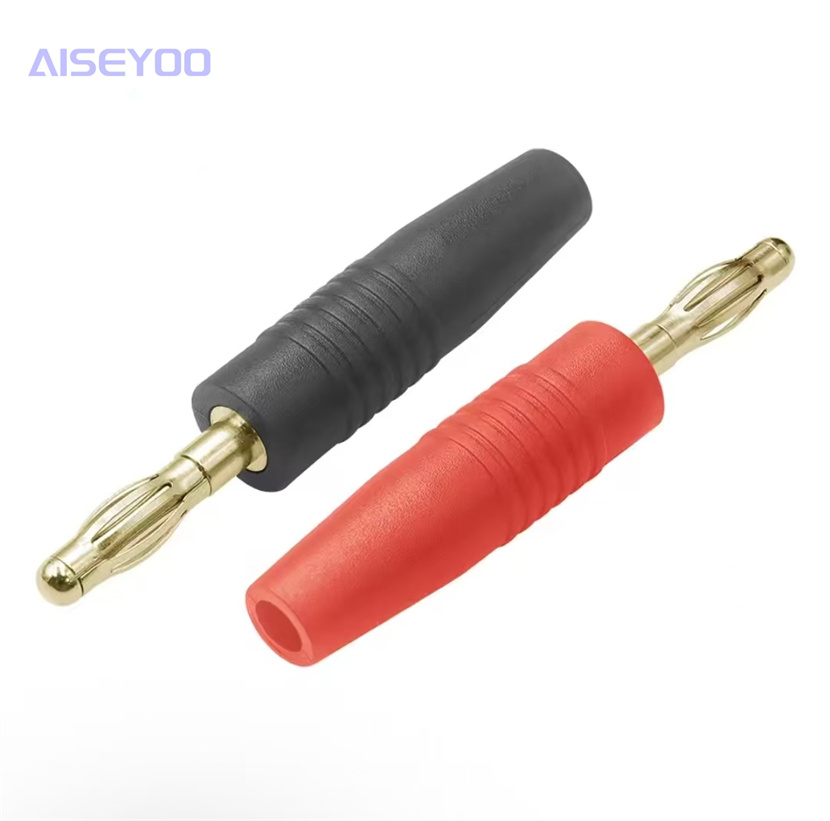 Pure copper 4MM banana plug, gold-plated audio power amplifier banana plug, all-metal lantern banana plug pic 5