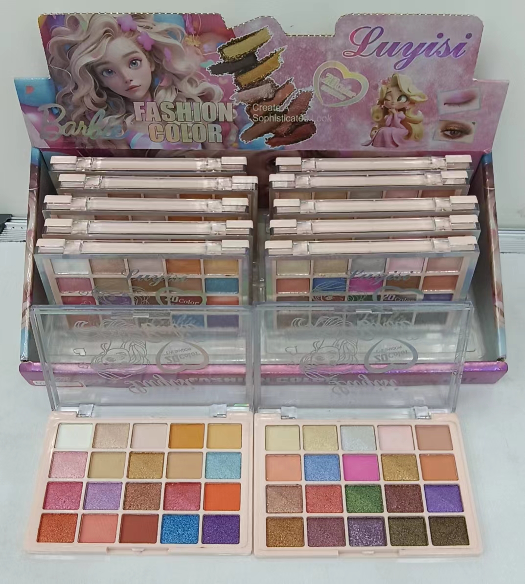 Non-smudging 15-color eyeshadow, two-color makeup eyeshadow, pearlescent eyeshadow full figure