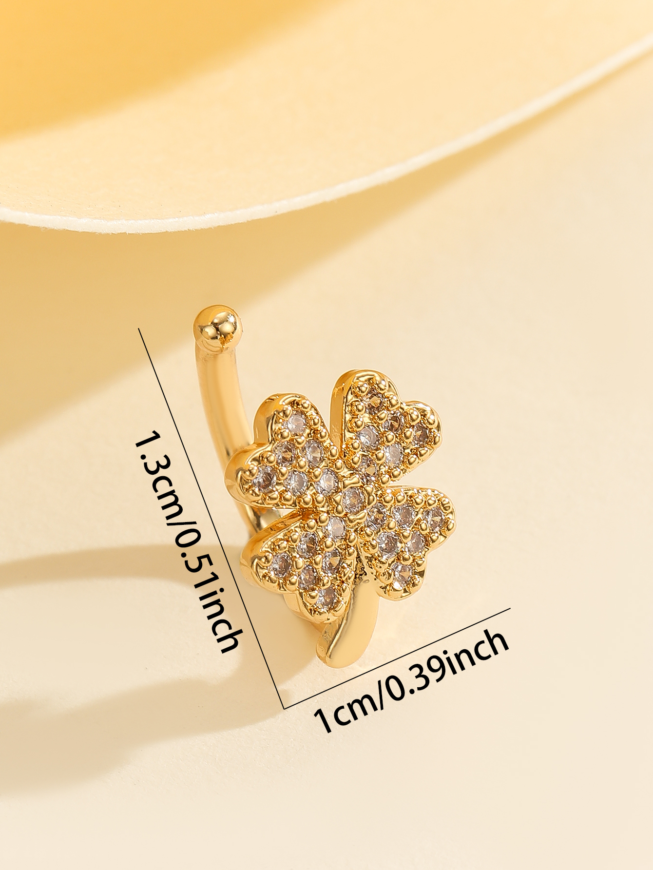 耳骨夹/饰品/儿童首饰饰品/水滴水晶散珠/耳夹女长款简约产品图