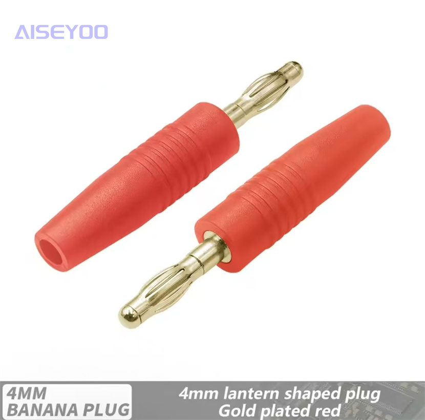 Pure copper 4MM banana plug, gold-plated audio power amplifier banana plug, all-metal lantern banana plug pic 8