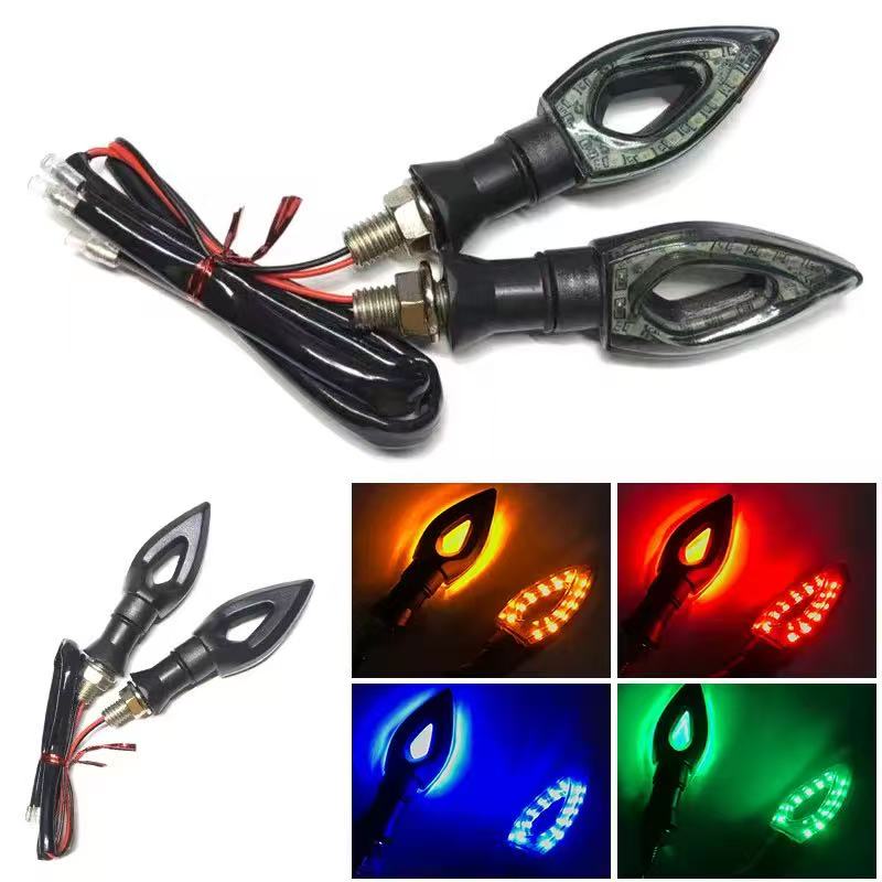 Motorcycle LED turn signal light 12V flowing light turn signal modification light running light decorative light South American trade details Picture