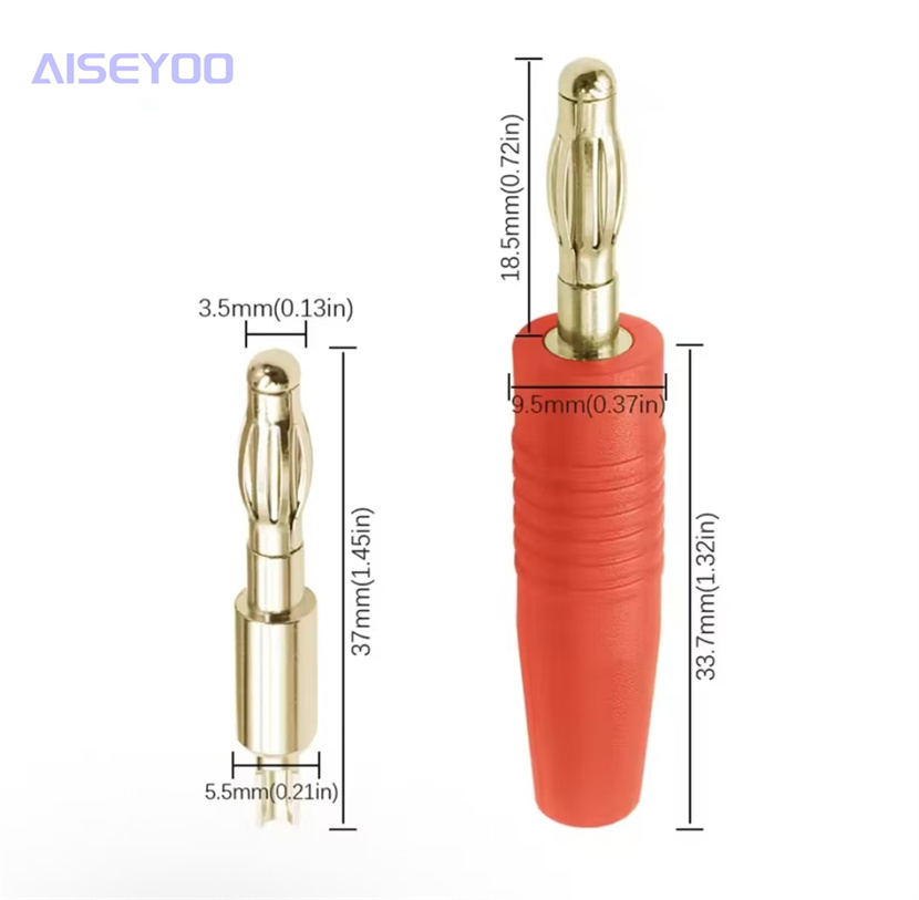 Pure copper 4MM banana plug, gold-plated audio power amplifier banana plug, all-metal lantern banana plug Application Scenario