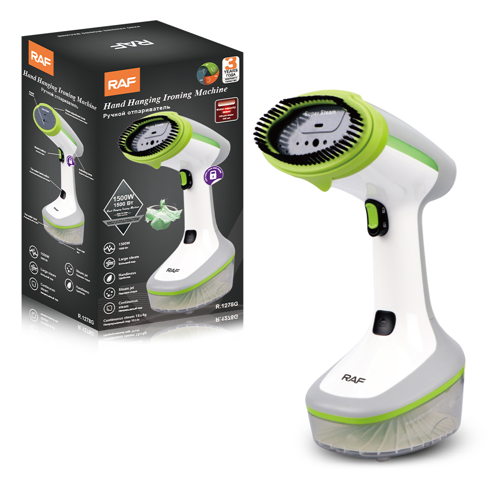 RAF European standard handheld household steam iron, small portable travel upright ironing machine 1500W wholesale Specification drawing