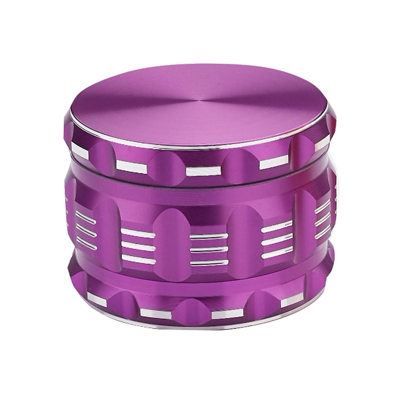 铝合金直径63平板音箱三白边卡扣4层外贸精品研磨碎烟器