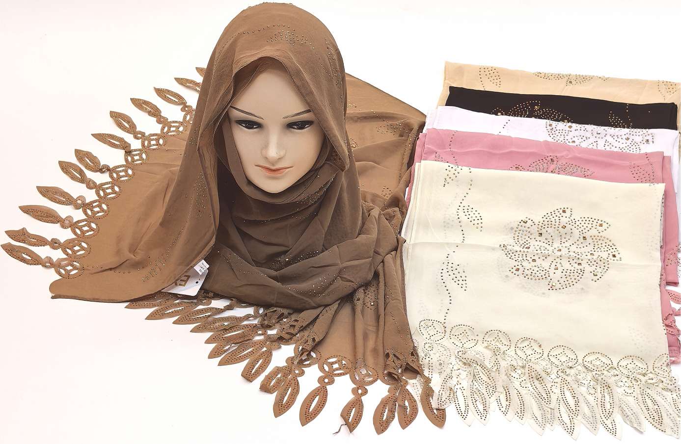 Eco-textile certified silk scarves, square scarves, gauze scarves, ribbons, high-end sun-protective clothing, fashionable clothing accessories, elegant ladies' essential silk scarves details Picture
