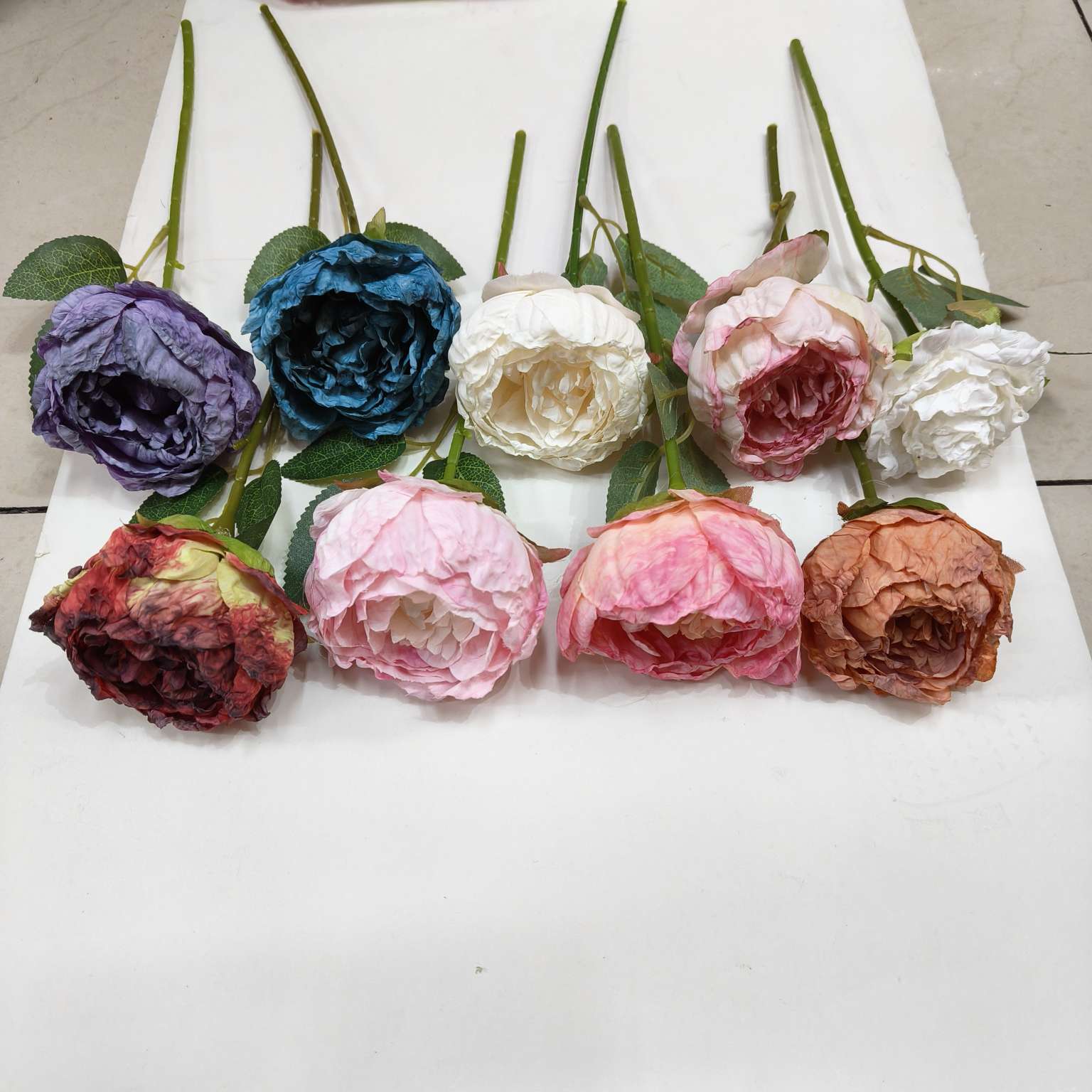 Large-scale artificial flower silk fabric floral design handicrafts, realistic decorative gifts, artificial petals as delicate as real artificial flowers, artificial flowers