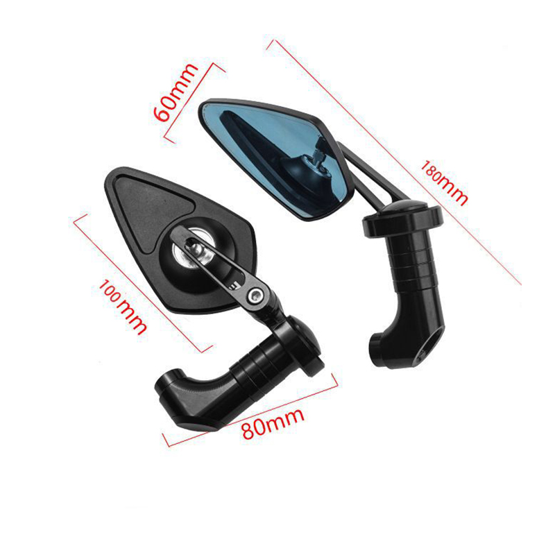 Motorcycle rearview mirror, universal scooter, Coolqi S5 rearview mirror, NIU electric bike, Husi Ghost Fire electric motorcycle, universal rearview mirror, rearview mirror Specification drawing