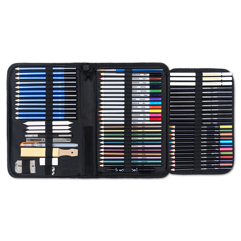 Wholesale of 71-piece painting set, professional colored pencils for sketching and painting, water-soluble colored pencils, hand-drawn art supplies Application Scenario
