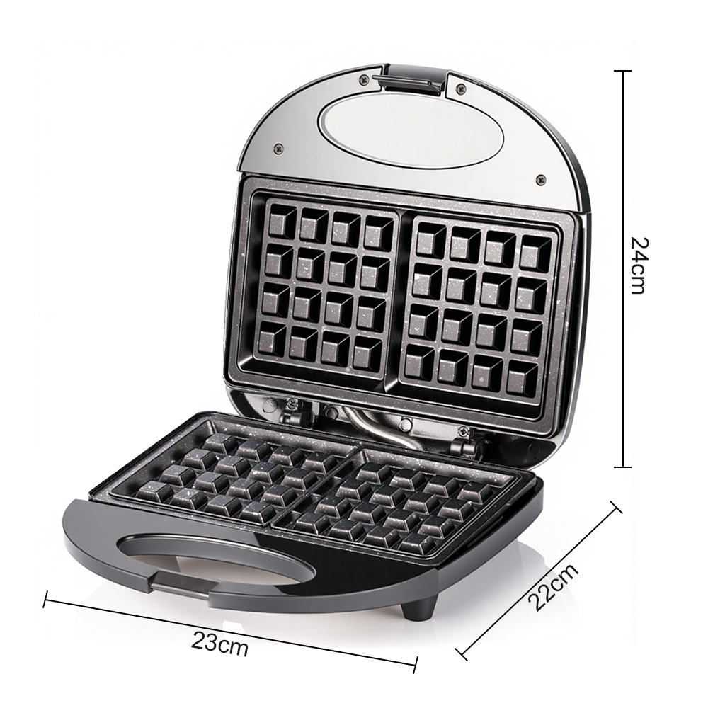 RAF European-standard cross-border household easy-to-clean double-sided breakfast machine, waffle machine, cake heating machine, multi-functional Specification drawing