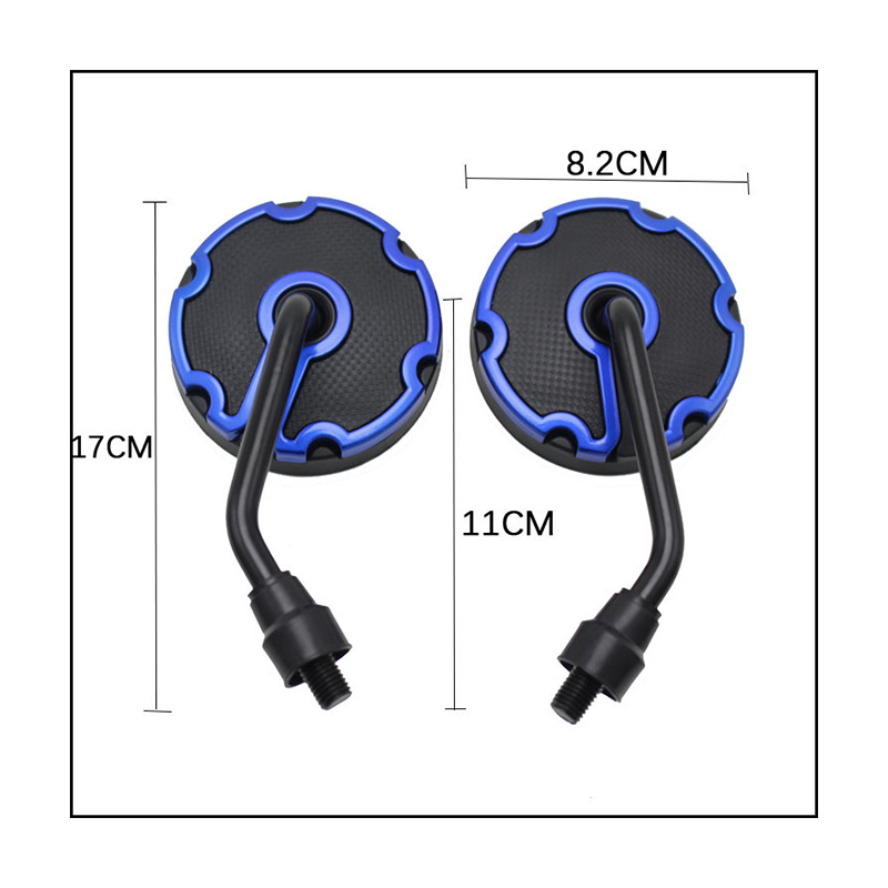 Motorcycle rearview mirror, electric bike rearview mirror, bicycle rearview mirror, rearview mirror, scooter turtle is universal Specification drawing