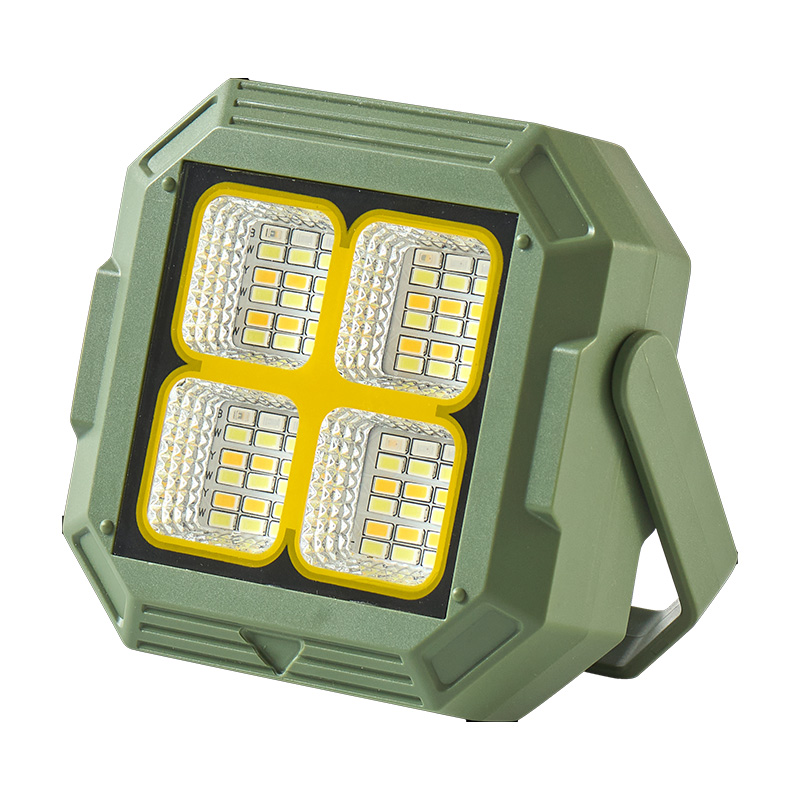 Outdoor portable camping lamp, multi-functional camping lamp, solar floodlight, high brightness, long battery life, various lamp beads, battery level display lighting lamp details Picture