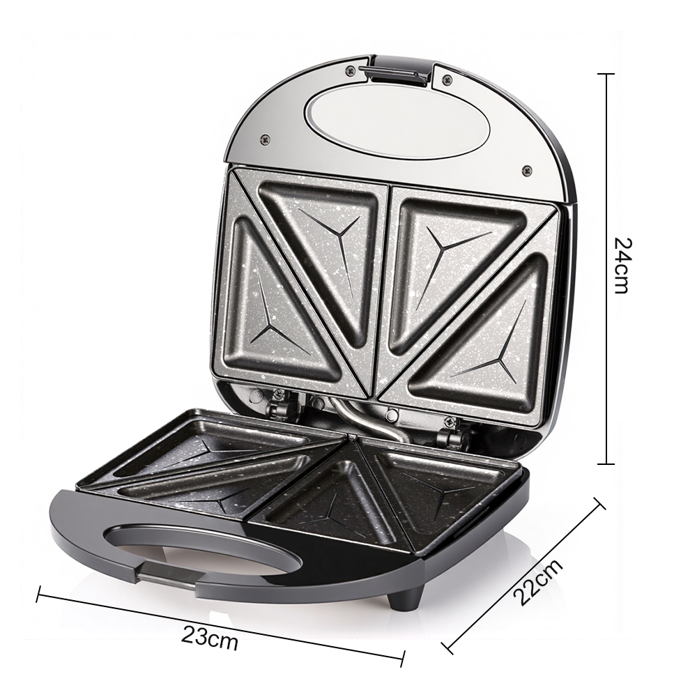 RAF European-standard cross-border household double-sided breakfast spater, waffle maker, sandwich maker, multi-functional bread maker Specification drawing
