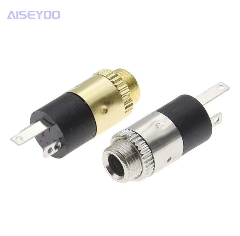 耳机插座 3.5MM 音频视频插座 3.5立体声 带螺母镀金/镀镍
