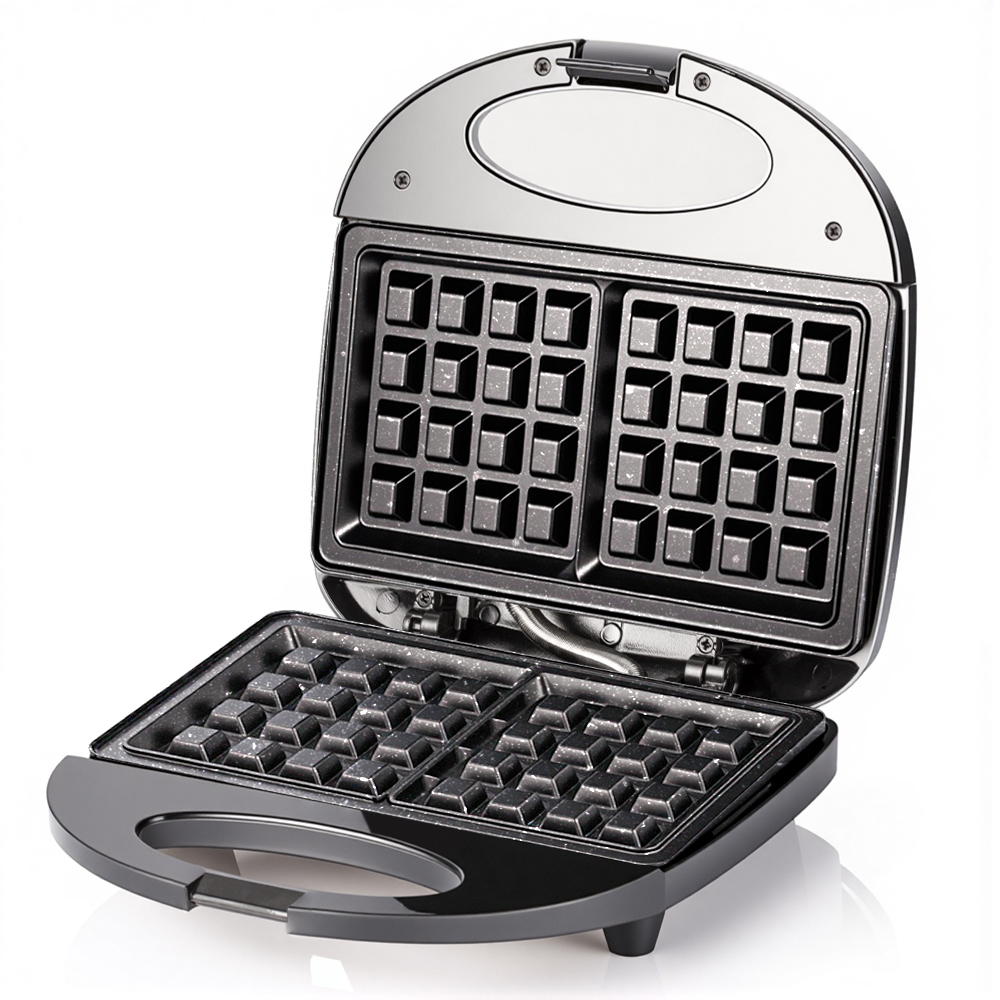 RAF European-standard cross-border household easy-to-clean double-sided breakfast machine, waffle machine, cake heating machine, multi-functional Item Picture