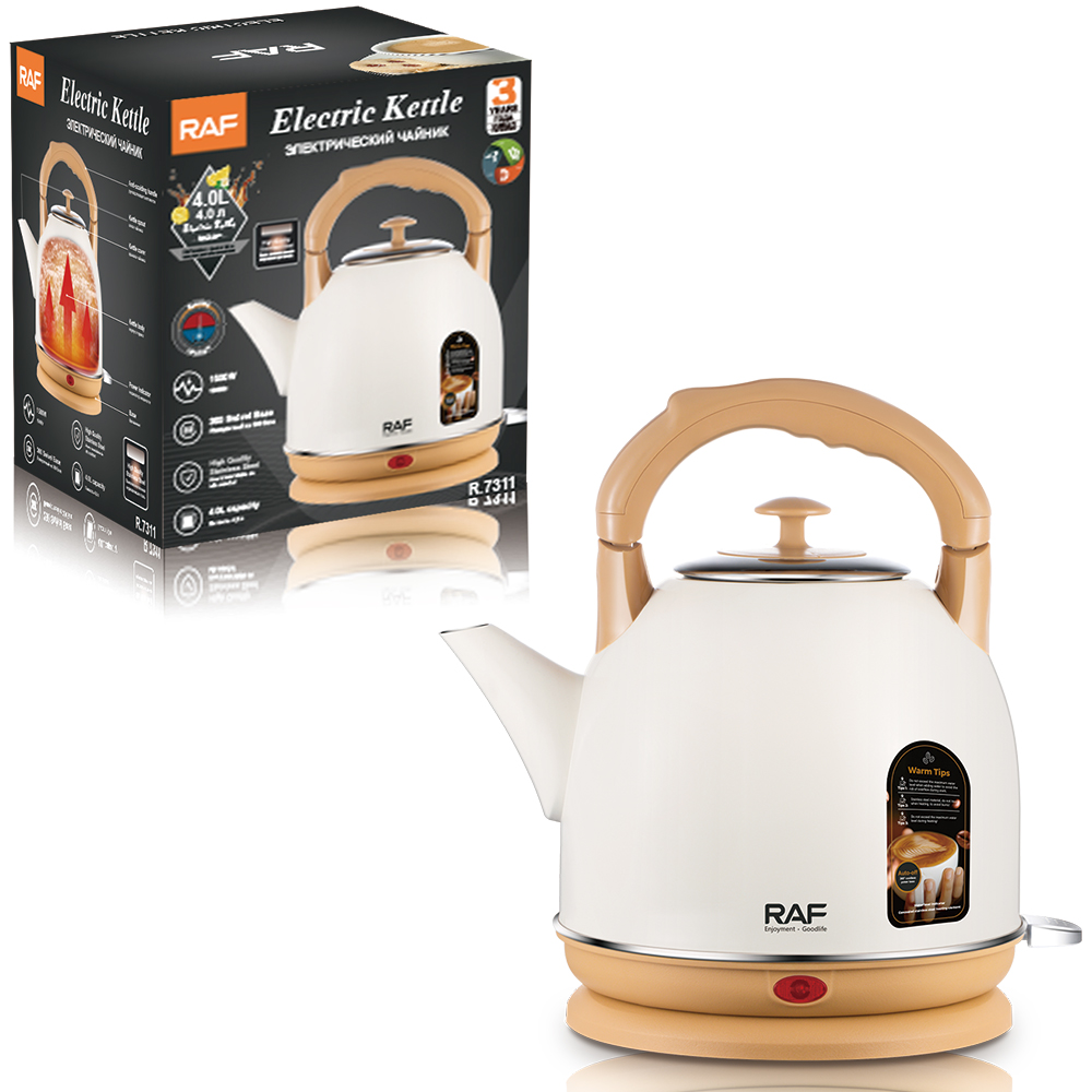 RAF European standard household electric kettle 4.0L, automatic power-off heat preservation electric kettle, boiling electric kettle details Picture
