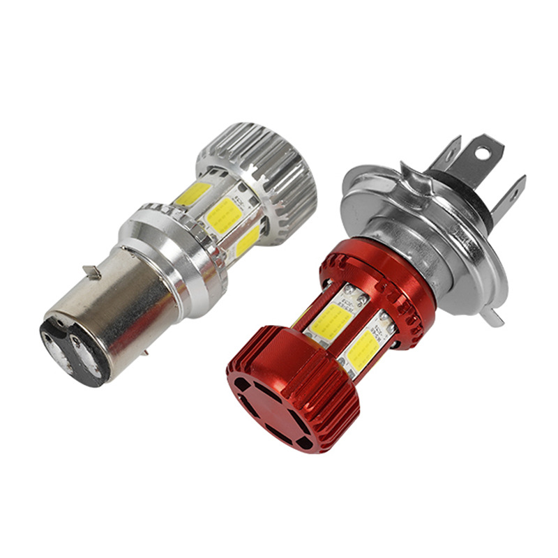 Factory direct sales of universal headlights for motorcycles and electric vehicles, LED bulbs on three, four or six sides, 12-80V universal lights full figure