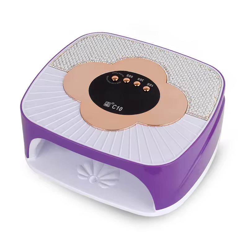 The 2025 new model 308W high-power nail lamp and nail baking lamp features dual red light sources with intelligent sensing details Picture