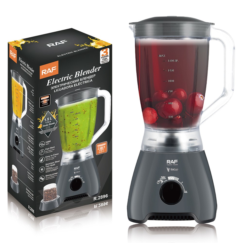 RAF European cross-border food processor 1.5L blender, two-in-one fruit and vegetable juicer, household multi-functional juicer details Picture