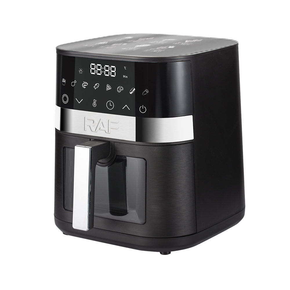 RAF European Standard cross-border 5L air fryer, multi-functional, easy-to-operate, smart home digital display air circulation Specification drawing