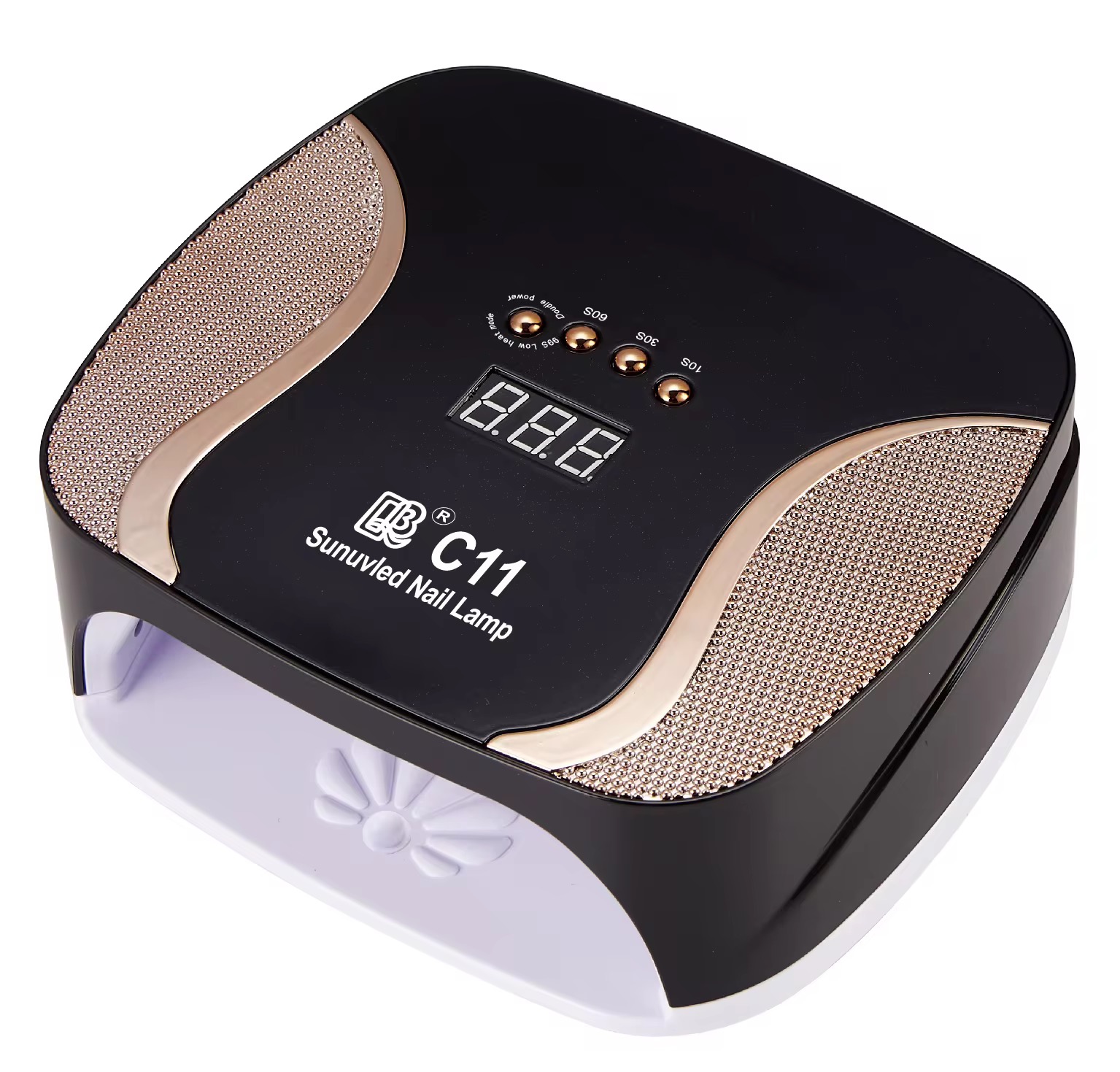 The new 308W high-power nail art lamp, nail baking lamp and therapy lamp have 4 timer Settings Specification drawing