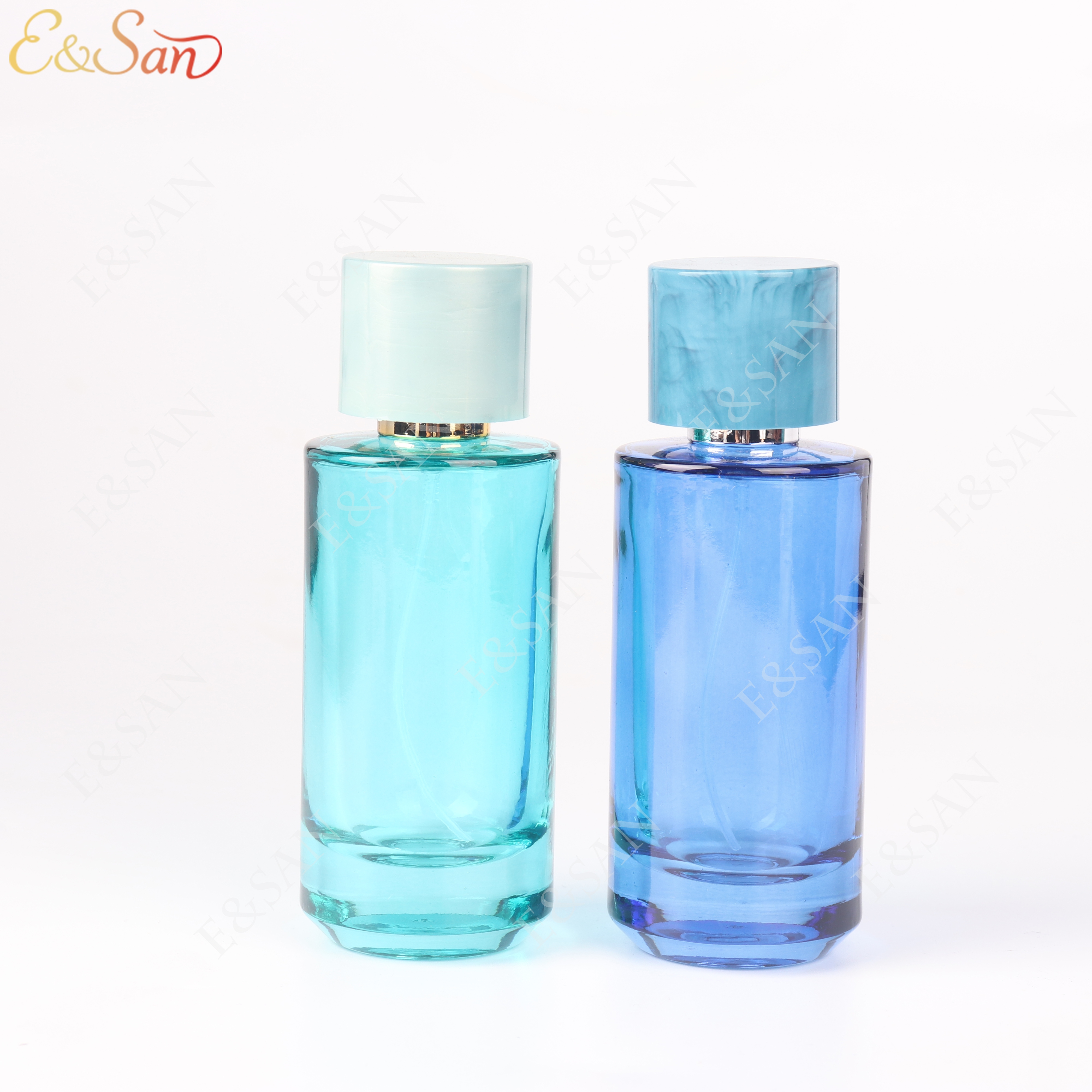 PT1160C-50ML 彩色/透明香水瓶订制，玻璃瓶香水盖