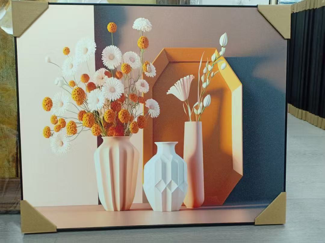 手绘抽象装饰画/装饰画/挂画/玄关画/壁画白底实物图