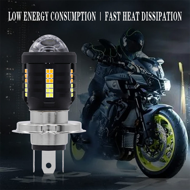 Factory direct sales of LED motorcycle universal lights BA20D H4, high-brightness electric headlights and universal headlights Specification drawing