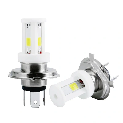Motorcycle general LED headlights, high-brightness high and low beam, LED front headlights, ceramic lamps, double-claw, triple-claw, three-sided lamps thumbnail