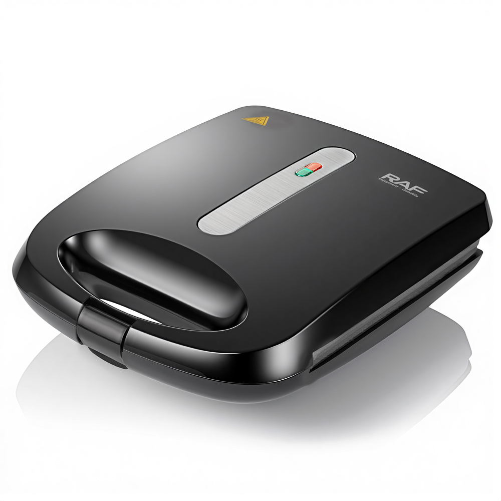 RAF European standard household portable double-sided breakfast machine, waffle machine, sandwich machine, multi-functional bread machine pic 5