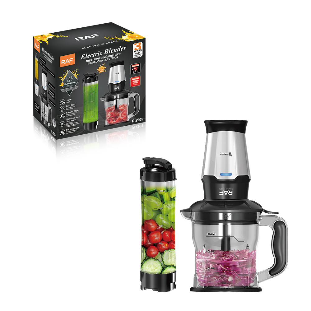 RAF European cross-border food processor 1.5L blender, household multi-functional juicer, two-in-one fruit and vegetable juicer details Picture