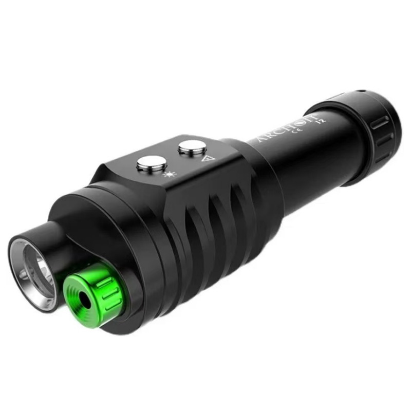 Diving flashlight - Dual light sources