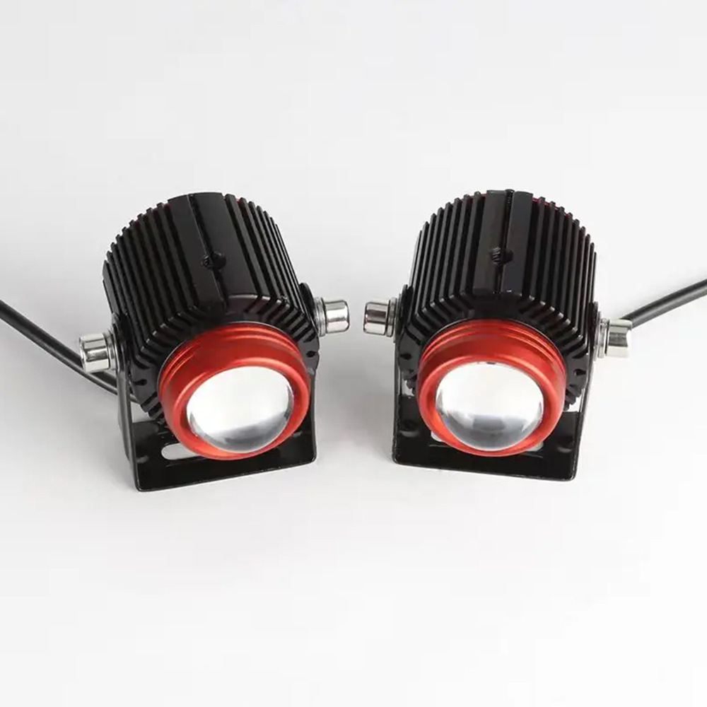 12W/12-80V lens small steel gun LED external motorcycle universal spotlight Laser gun headlight headlight Specification drawing