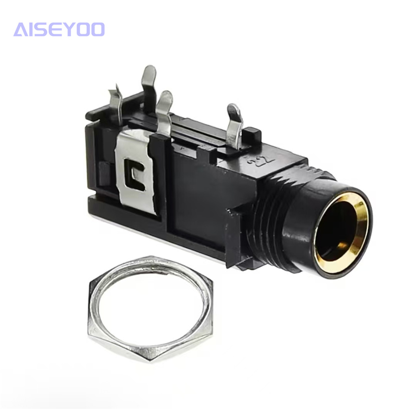 6.35 Headphone socket PJ-603A Yellow 4-pin audio and video socket Microphone socket Speaker socket pic 9