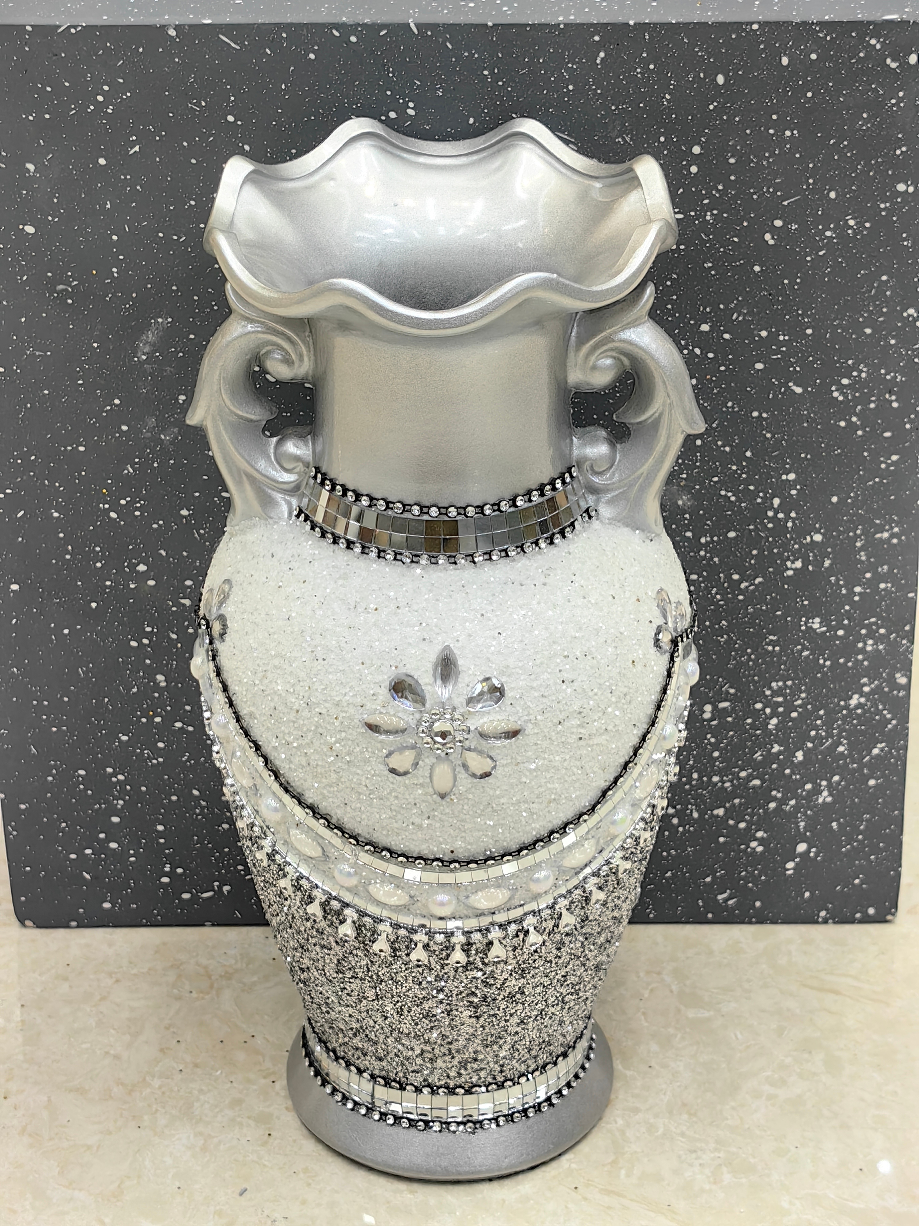 ceramic工艺品马赛克玻璃花瓶酒店家居用品 水晶玻璃花瓶 细节图