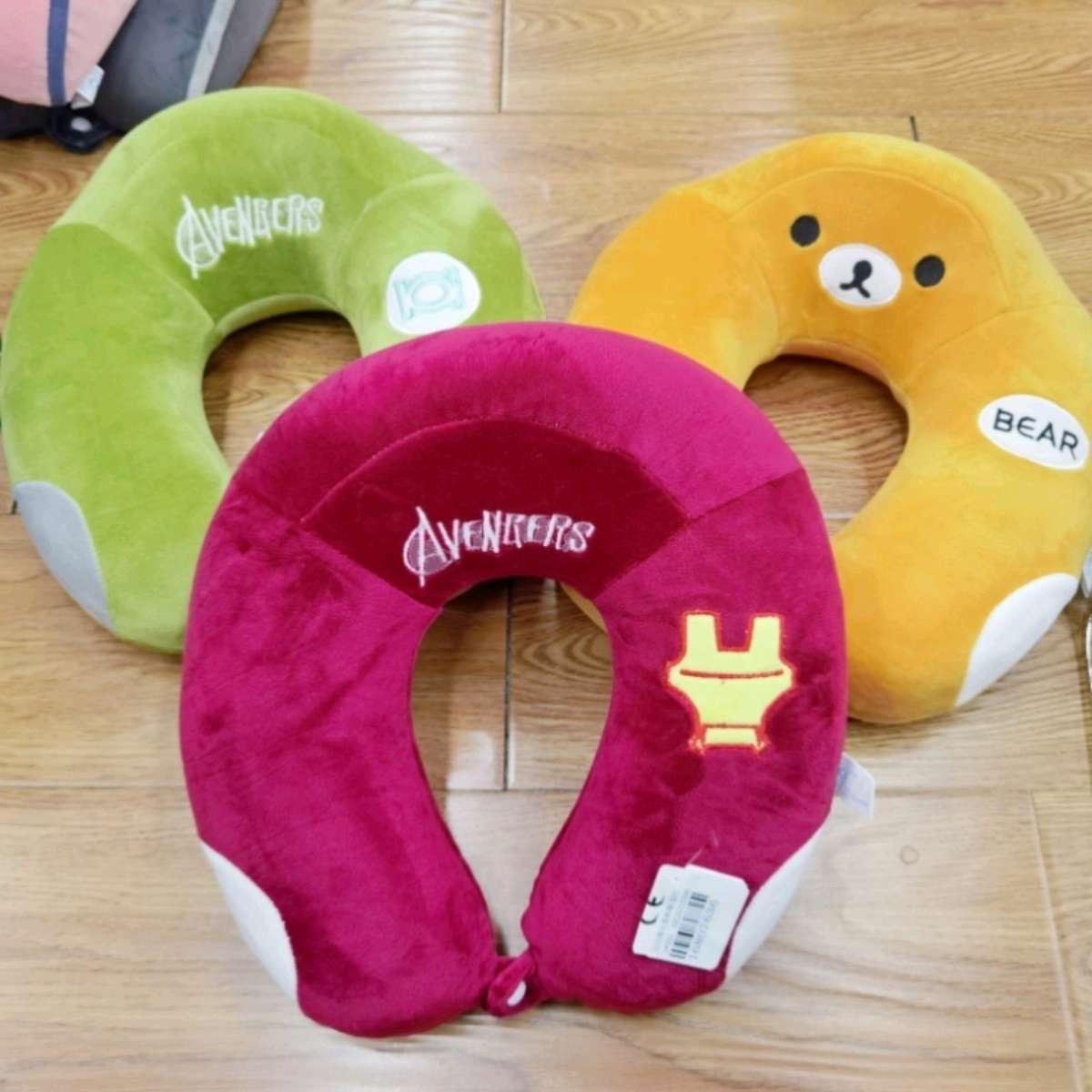 Cartoon single-peak memory foam U-shaped pillow, cervical pillow, travel pillow, detachable and washable nap neck pillow cart