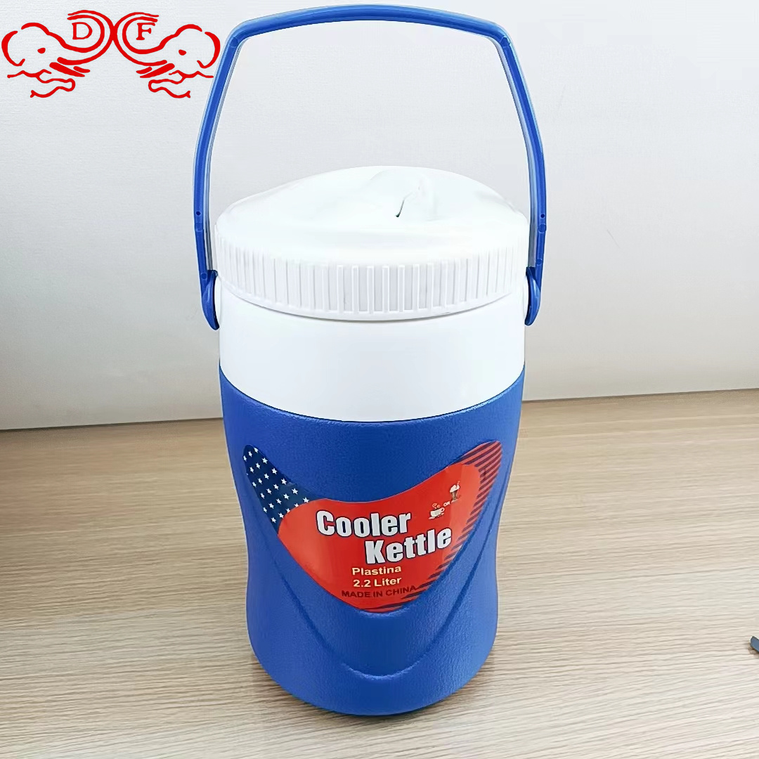 DF68906 plastic ice bucket with lid, outdoor portable insulated bucket, household food, hot and cold drinks, beverages, iced tea bucket, DF TRADINGHOUSE details Picture