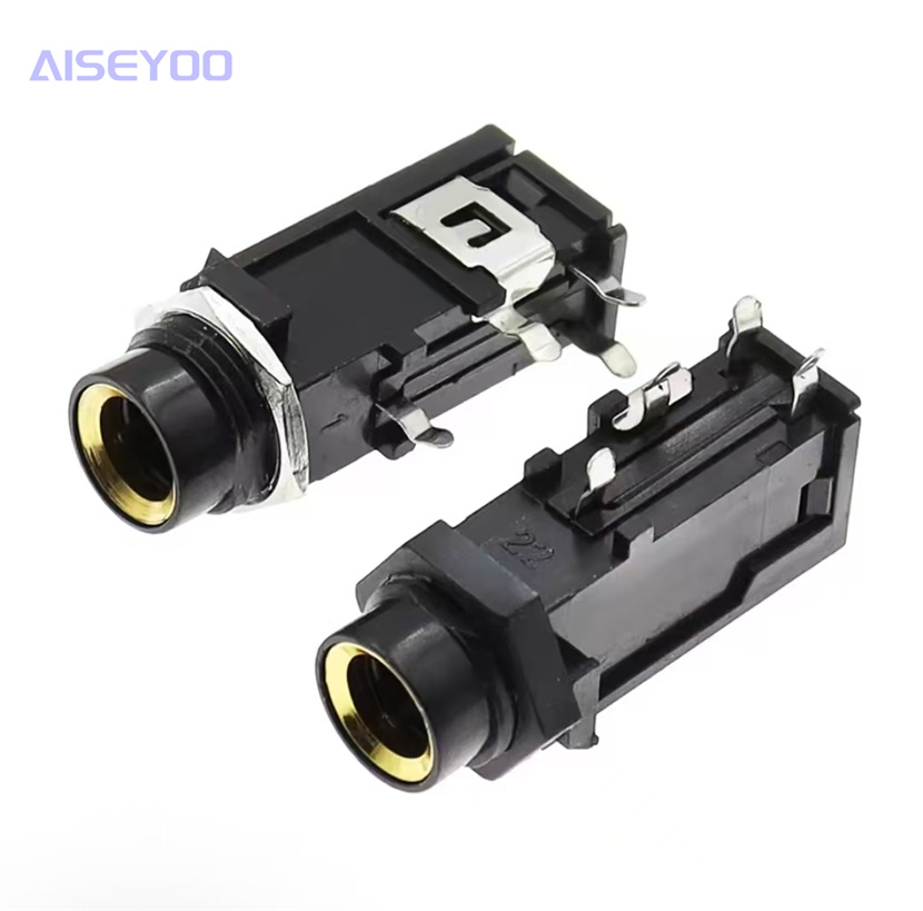 6.35 Headphone socket PJ-603A Yellow 4-pin audio and video socket Microphone socket Speaker socket