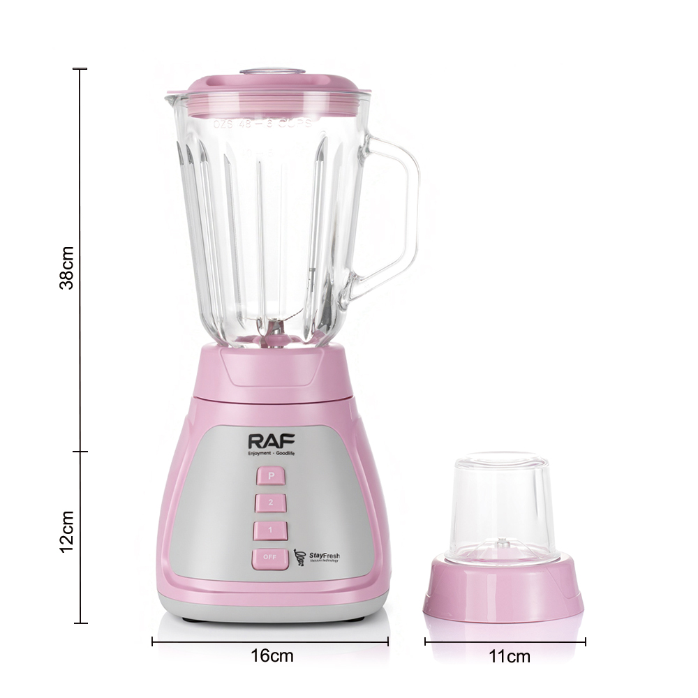 RAF European standard glass new color cross-border food processor 1.5L blender, two-in-one fruit and vegetable juicer, juicer Application Scenario