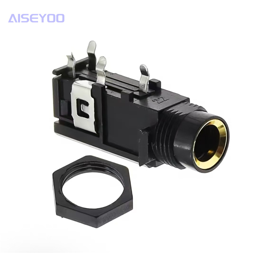 6.35 Headphone socket PJ-603A Yellow 4-pin audio and video socket Microphone socket Speaker socket pic 8