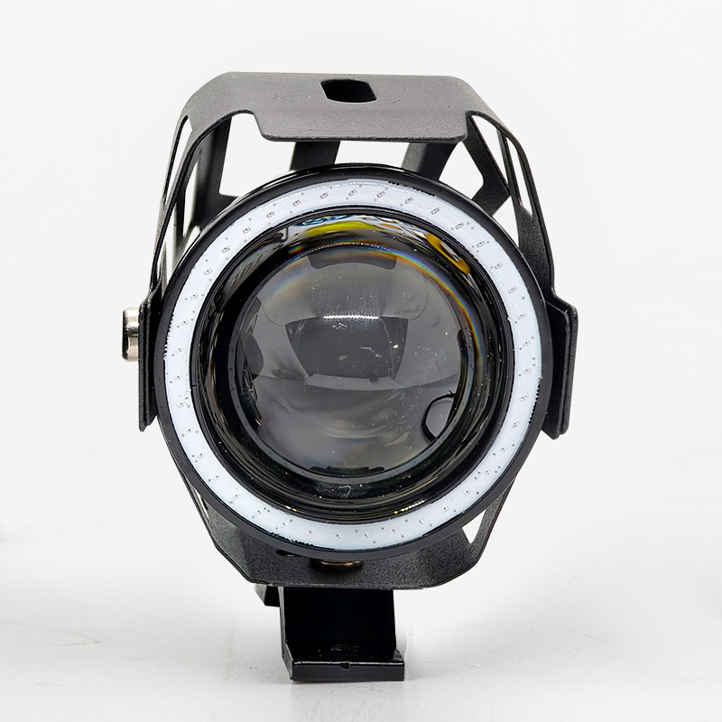 Cross-border exclusive U7 lens mini motorcycle spotlights, external ultra-bright angel eye headlights, electric vehicle led headlights Specification drawing