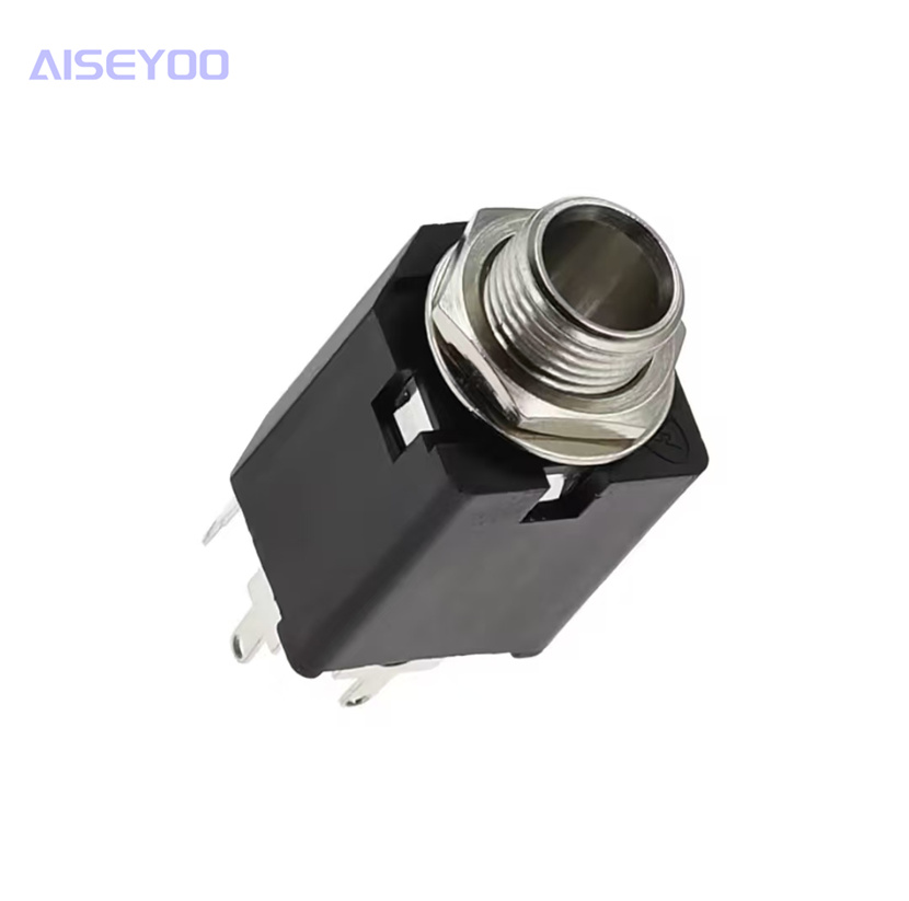 630-DST-5P 6.35MM microphone headphone socket, all-plastic inner copper sleeve, 5-pin audio power amplifier stand pic 6