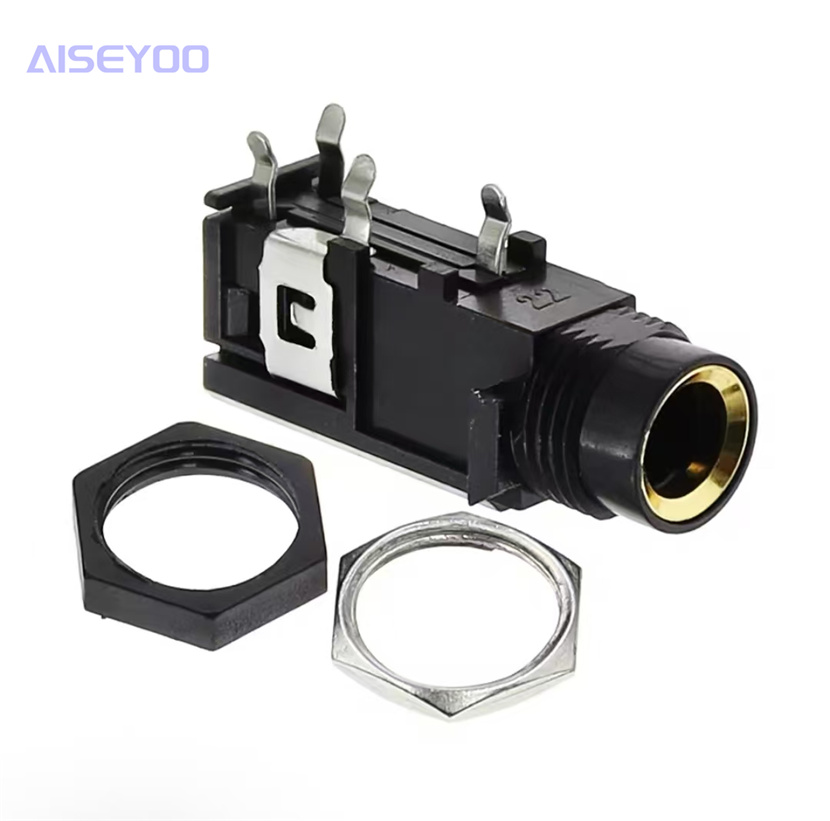 6.35 Headphone socket PJ-603A Yellow 4-pin audio and video socket Microphone socket Speaker socket Specification image