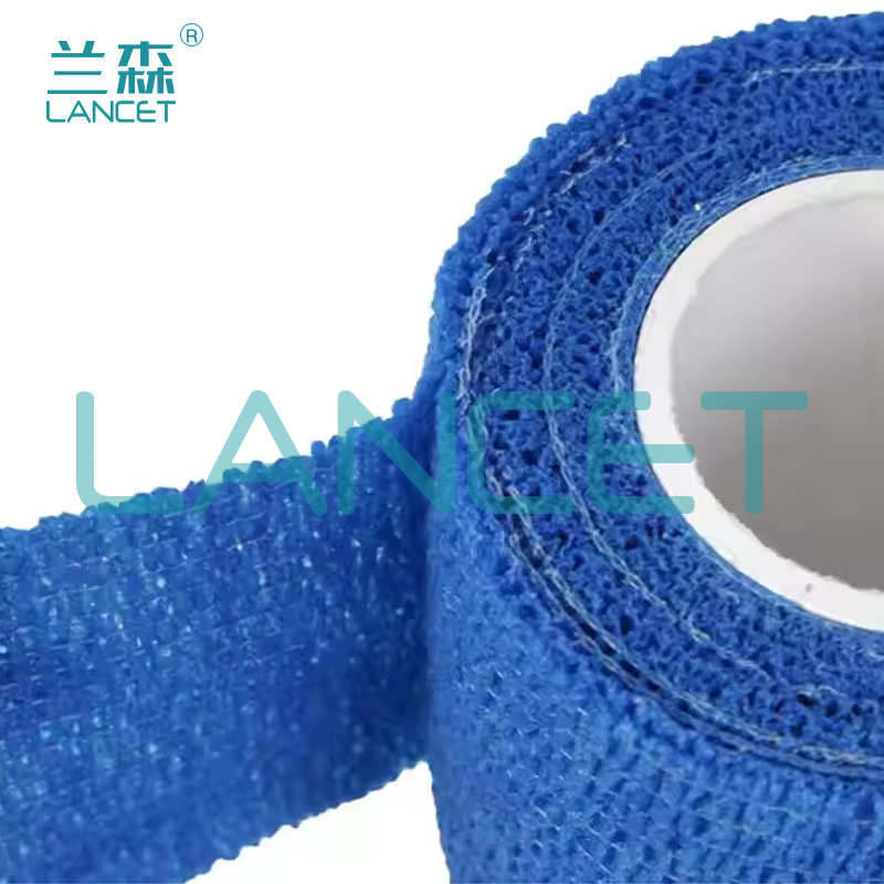 Finger bandages, self-adhesive elastic bandages, medical straps, breathable sports training type, wound medical bandaging and fixation, non-woven fabric rolls details Picture