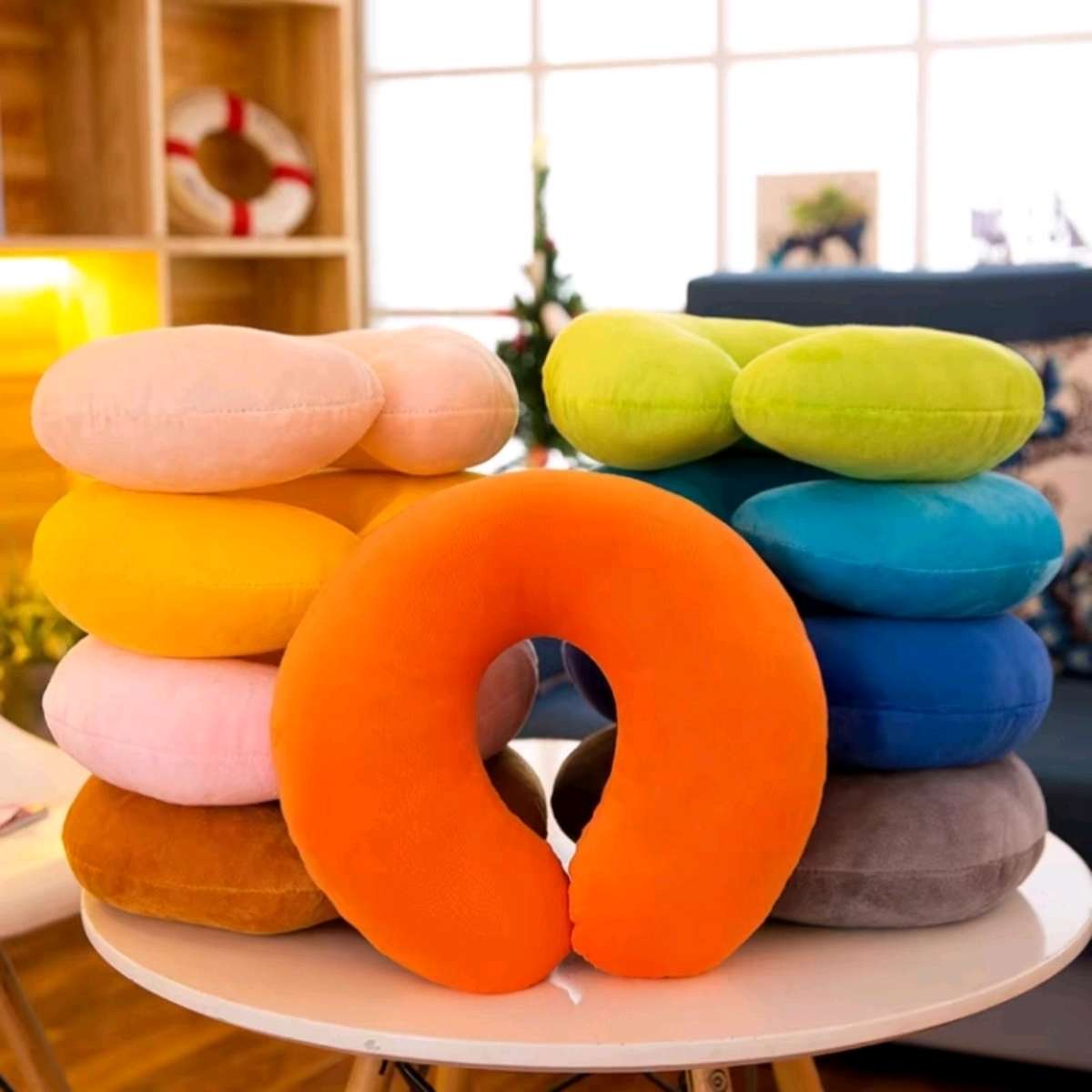 U-shaped pillow, travel neck pillow, U-shaped neck pillow, neck support pillow, office nap pillow
