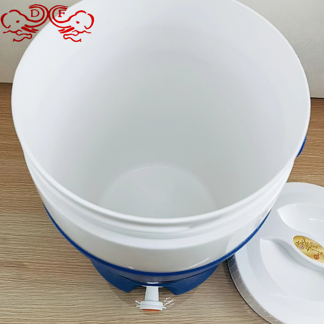 DF68906 plastic ice bucket with lid, outdoor portable insulated bucket, household food, hot and cold drinks, beverages, iced tea bucket, DF TRADINGHOUSE Item Picture