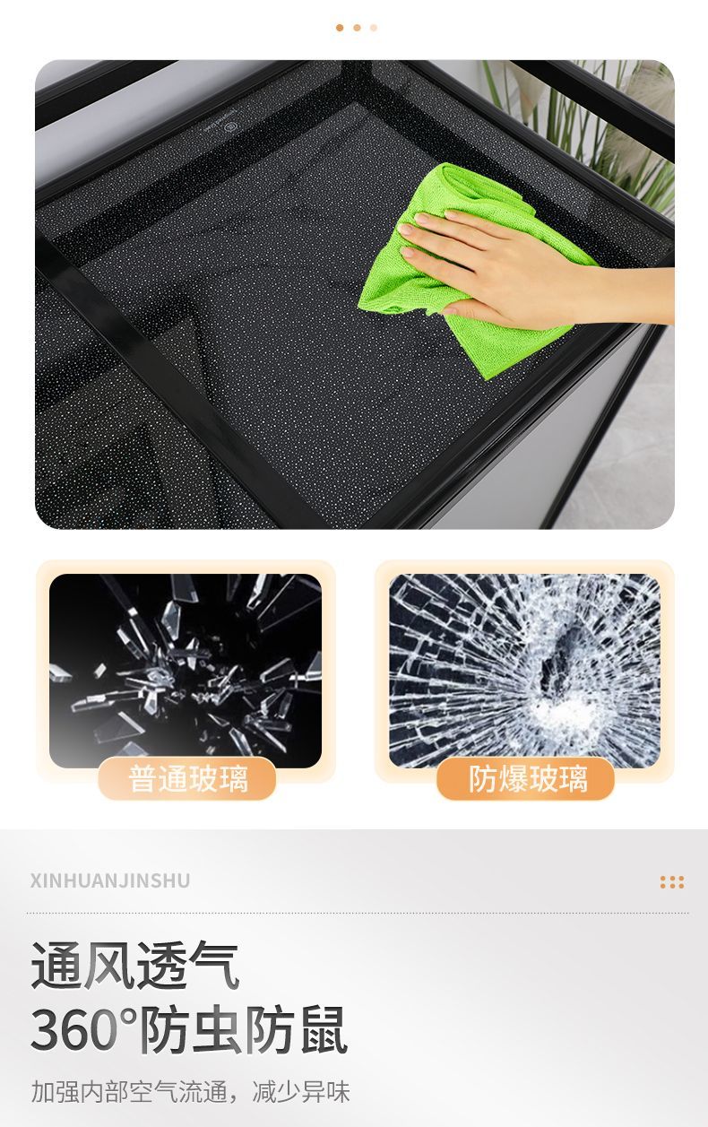 铝合金家用餐边柜简易储物厨房茶水柜多功能大容量收纳杂物橱碗柜详情3