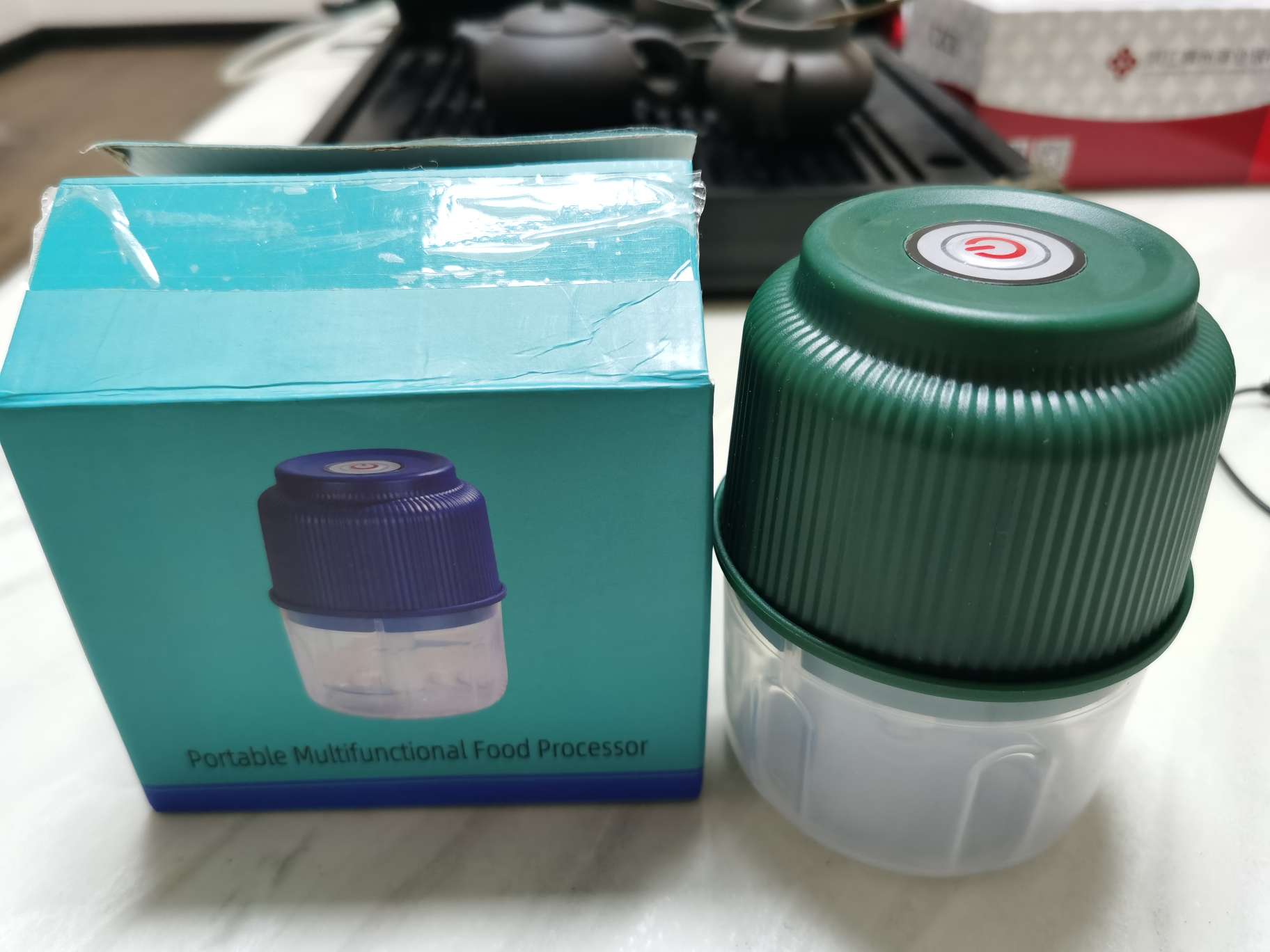 USB small garlic blender, fully automatic kitchen garlic blender, meat grinder, electric garlic blender, garlic puree magic tool, kitchenware Specification drawing