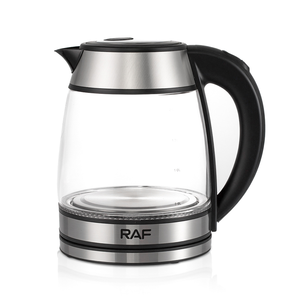 RAF cross-border European standard household 2.0L high borosilicate glass electric kettle, blue light steam electric kettle, health care kettle Application Scenario