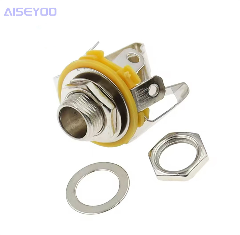 Metal large core 6.5 socket can fix 6.35 switch socket, mono socket, microphone socket Specification image